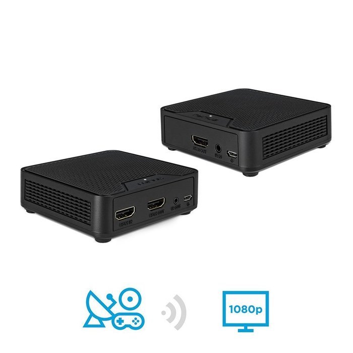 Nyrius Wireless HDMI Video Transmitter & Receiver System w/ IR Remote Extender for Streaming HD 1080p 3D Video...