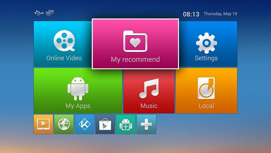 MXQ Android TV Box, S805 Quad Core KODI/XBMC Smart TV Box Sports Movies Streaming Player N7