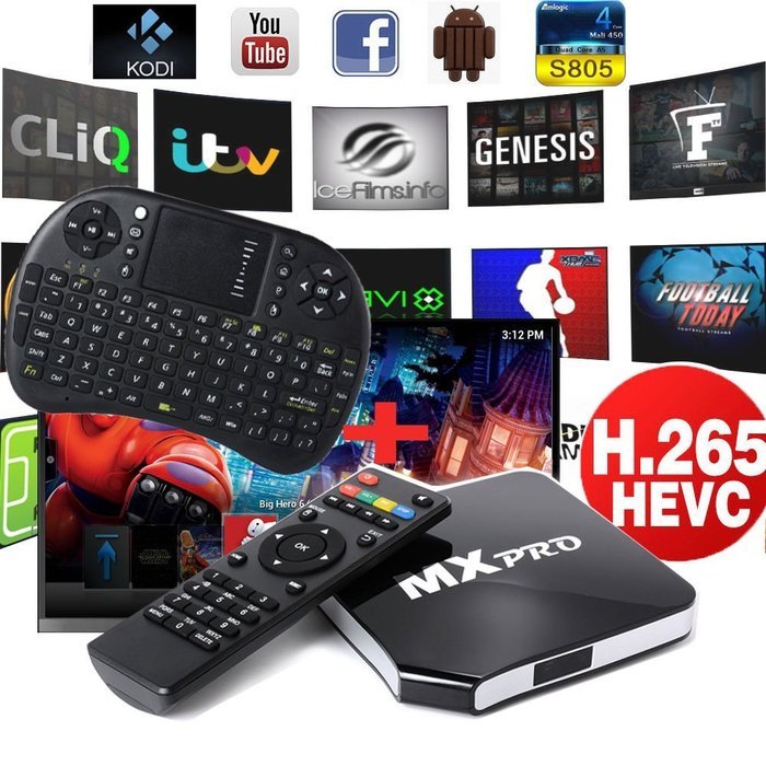 Mansy Genuine KODI(XBMC) MX Pro Quad Core Fully Loaded Smart Android TV Box 1080p Hdmi 4k Free Live Sports Movies N2