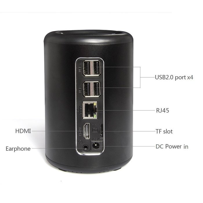 PowerLead Ptox P1030 Windows 10 Smart TV Box Mini PC & Media Streaming Player Intel Atom Quad Core Bay Trail Z3735F... N2