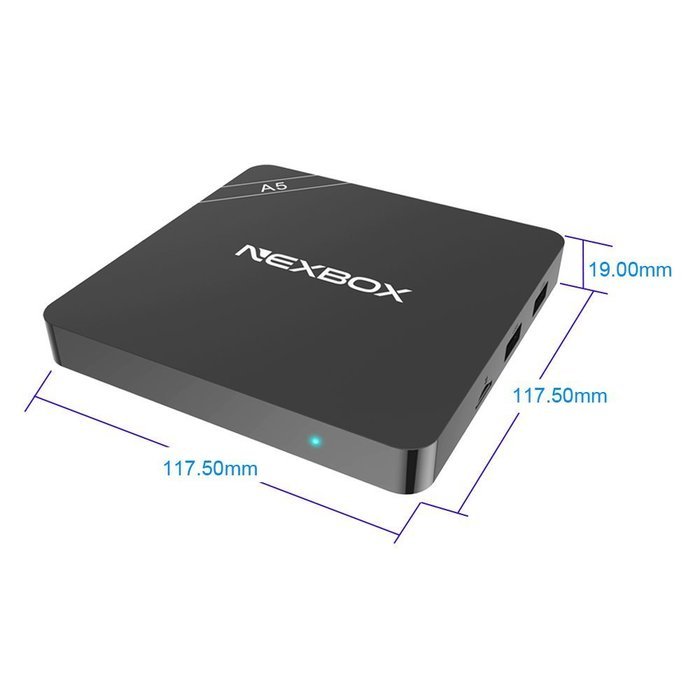 NEXBOX A5 TV Box Android 6.0 Amlogic S905X Quad Core 2.0GHz 64 bit Kodi 16.1 Fully Loaded 2G/16G HDMI 2.0a 4k... N6