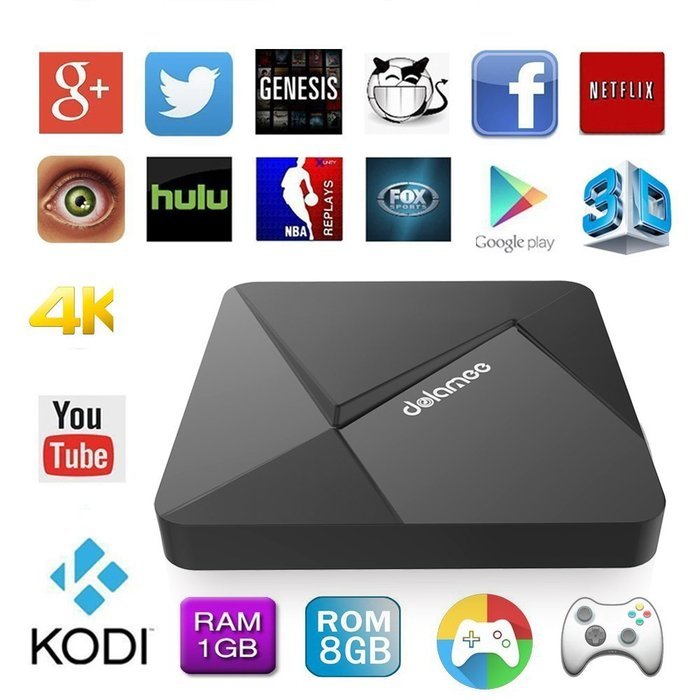 Edal [New Series]DOLAMEE D5 Android TV Box RK3229 Quad-core CPU with 1G DDR3 RAM/8G ROM Kodi 16.1 Fully Loaded... N3