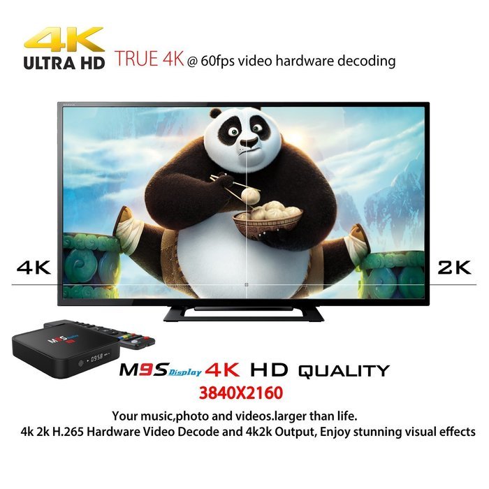 TICTID M9S Display (Update from T95M) Android 5.1 Tv Box Amlogic S905 Quad-Core-1GB RAM 8GB Flash Emmc-Support... N4