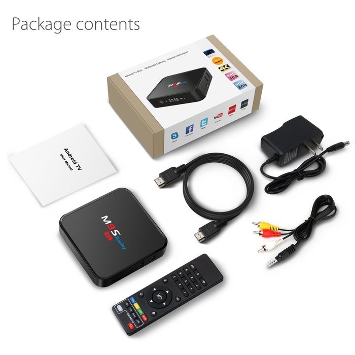 TICTID M9S Display (Update from T95M) Android 5.1 Tv Box Amlogic S905 Quad-Core-1GB RAM 8GB Flash Emmc-Support... N7
