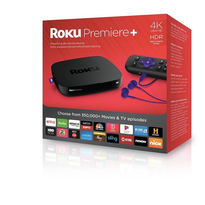 Roku Premiere+ Streaming Media Player N6