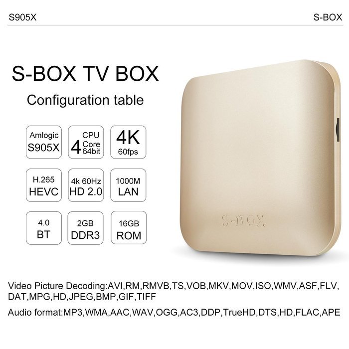 Smart TV BOX Topsion 4K Improved Version Mini PC Streaming Media Player S905 Quad Core MXG Pro 2GB RAM/16GB ROM... N10