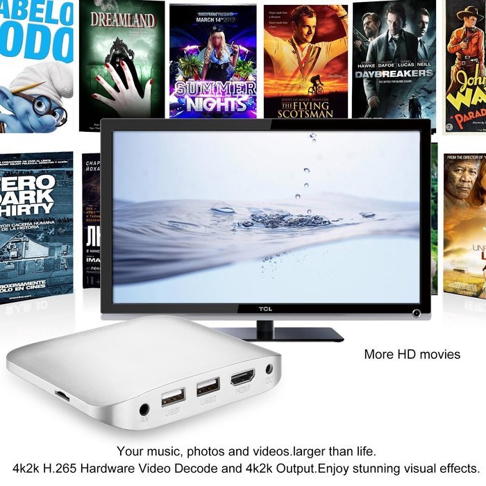 Smart TV BOX Topsion 4K Improved Version Mini PC Streaming Media Player S905 Quad Core MXG Pro 2GB RAM/16GB ROM... N17