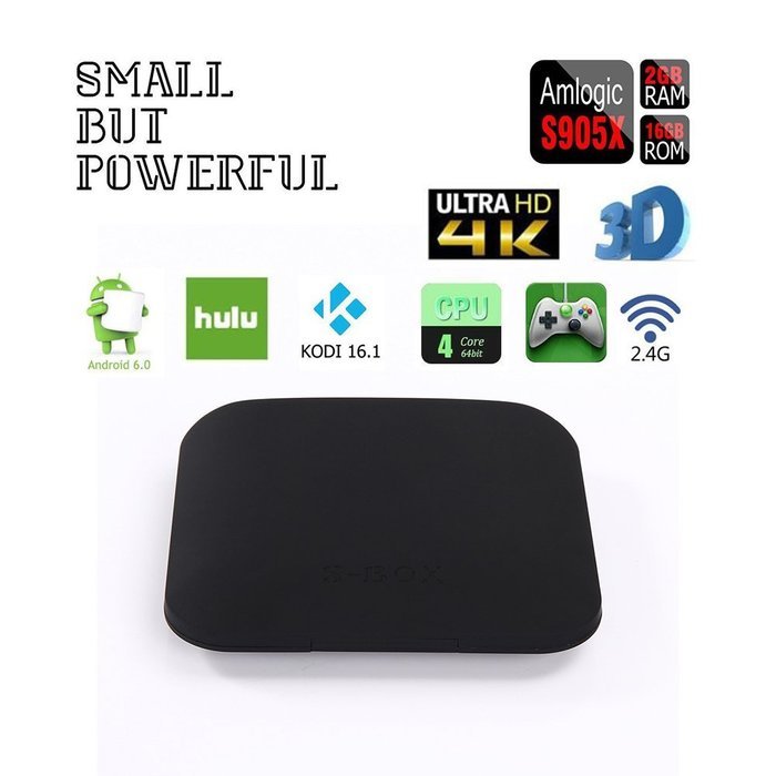 Smart TV BOX Topsion 4K Improved Version Mini PC Streaming Media Player S905 Quad Core MXG Pro 2GB RAM/16GB ROM... N22