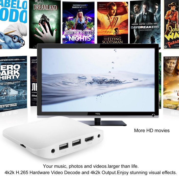 Smart TV BOX Topsion 4K Improved Version Mini PC Streaming Media Player S905 Quad Core MXG Pro 2GB RAM/16GB ROM... N27