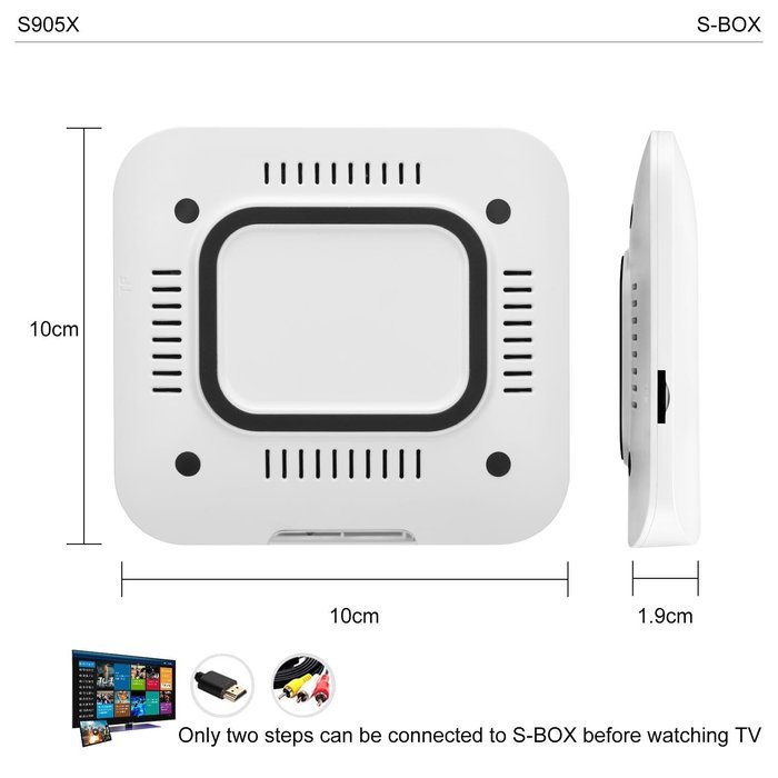 Smart TV BOX Topsion 4K Improved Version Mini PC Streaming Media Player S905 Quad Core MXG Pro 2GB RAM/16GB ROM... N30