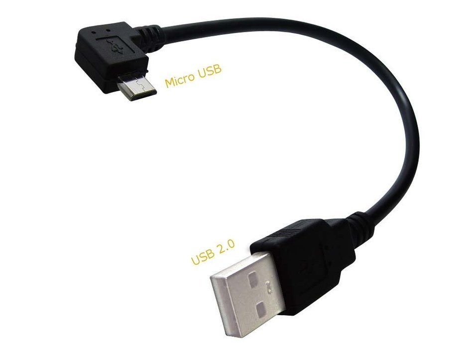 ChargedByTV USB 6" power cable for Streaming Media Devices like Chromecast and Roku N8