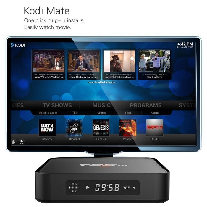 AKASO T95M Android TV Box 4K Kodi Fully Loaded Amlogic S905 Quad Core 1GB RAM 8GB Flash, 3D HDMI With LED Display... N3