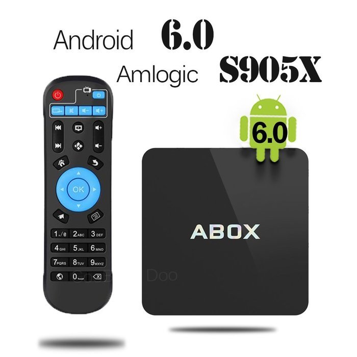 2017 Model GooBang Doo Android 6.0 TV Box, ABOX Android TV Box Amlogic S905X 64 Bits and True 4K Playing