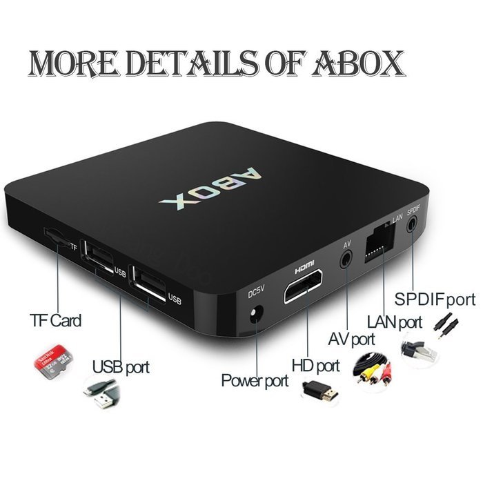 2017 Model GooBang Doo Android 6.0 TV Box, ABOX Android TV Box Amlogic S905X 64 Bits and True 4K Playing N9