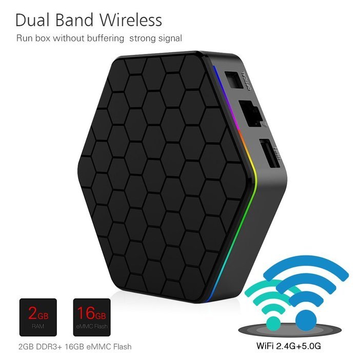 AKASO T95Z PLUS TV BOX 4K KODI Pre-installed Android 6.0, Amlogic S912 Octa Core 2GB DDR3 16GB EMMC Flash, 2.4G... N3