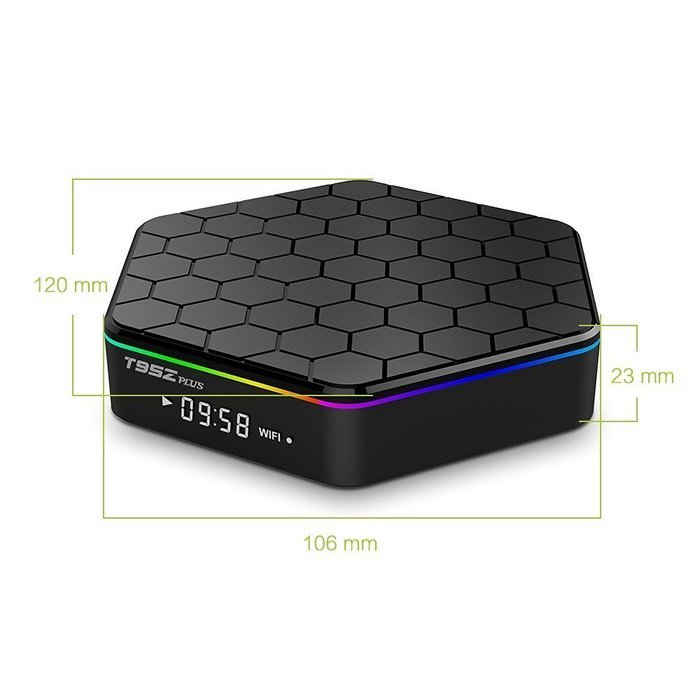 AKASO T95Z PLUS TV BOX 4K KODI Pre-installed Android 6.0, Amlogic S912 Octa Core 2GB DDR3 16GB EMMC Flash, 2.4G... N7