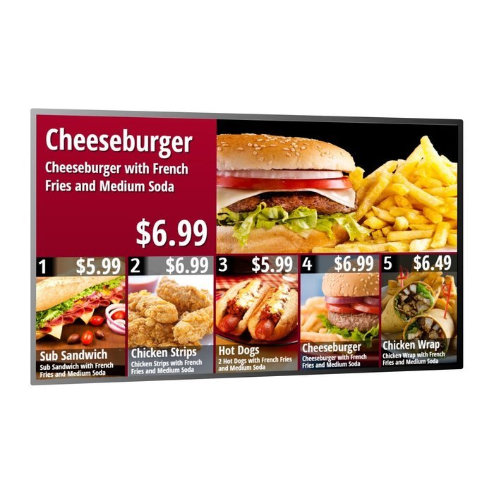Digital Signage Player, Software and over 1,000 Templates for displaying Restaurant Menu Boards, Advertising,... N8