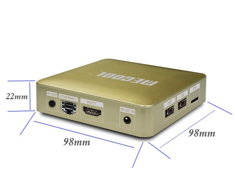 Edal HM8 Android 6.0 OTT TV Box KODI 17.0 Amlogic S905X Quad Core 1G 8G N2