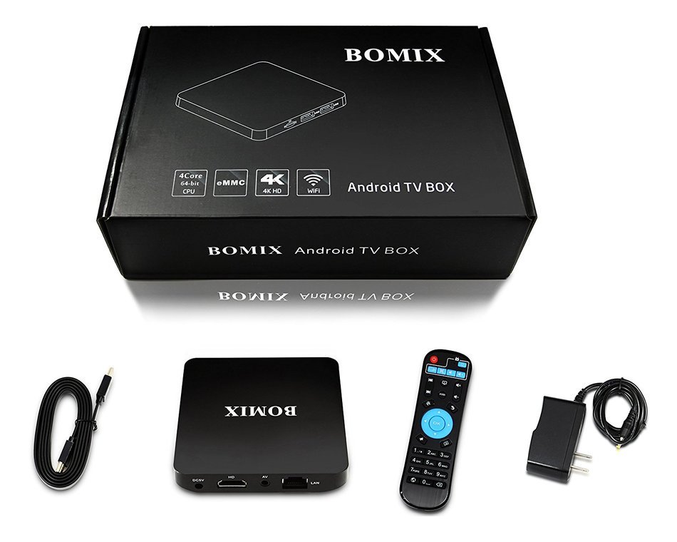 Bomix Android 6.0 TV Box KODI(XBMC) 16.1 Preloaded Quad Core Streaming Media Mini PC for 4K 1080P Bluetooth LAN... N7