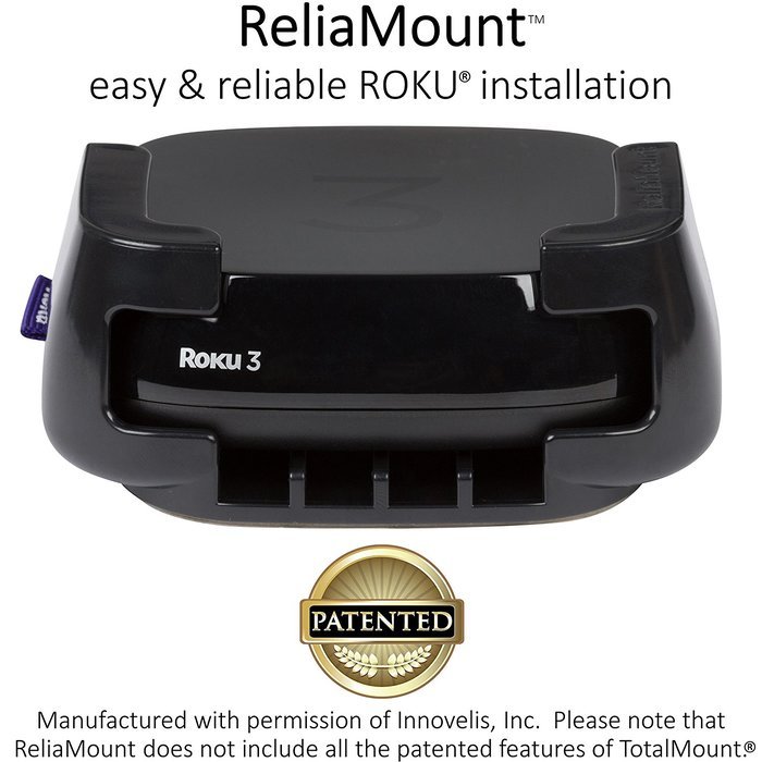 ReliaMount Roku Mount (Compatible with Roku 3, Roku 2, Roku 1, and Roku LT) N6
