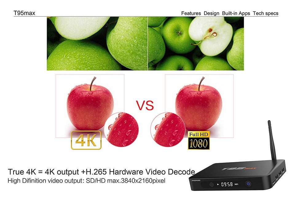 [2017 the Strongest] Leelbox T95 max Android tv box Amlogic S905 Quad-Core cortex-A53 Android 5.1 Kodi 16.0 2GB... N6