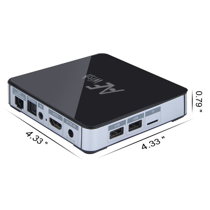 ANEWISH Kodi Box, Android 6.0 Tv Box Streaming Media Player Amlogic S912 Octa Core 2G/32G 4K 1000M Ethernet, Fully... N3