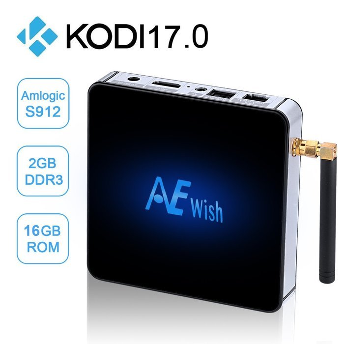 ANEWISH Kodi Box, Android 6.0 Tv Box Streaming Media Player Amlogic S912 Octa Core 2G/32G 4K 1000M Ethernet, Fully... N7