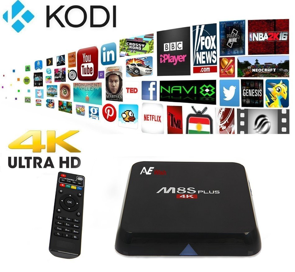 ANEWISH Kodi Box, Android 6.0 Tv Box Streaming Media Player Amlogic S912 Octa Core 2G/32G 4K 1000M Ethernet, Fully... N17