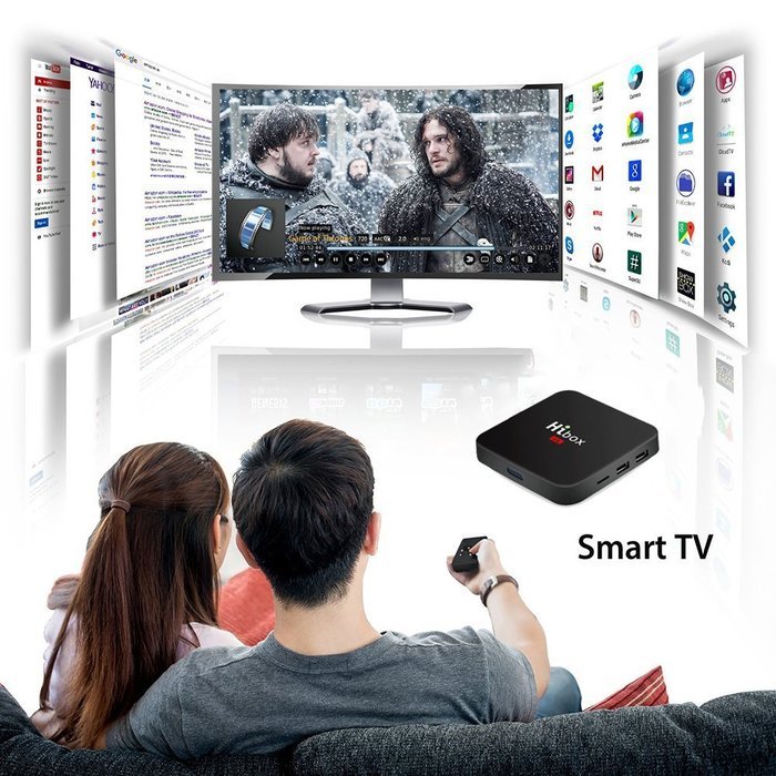 [Henscoqi Hi Box 4K] H1 TV Box Amlogic S905X Android 6.0 Marshmallow TV Box 1G/8G Smart Set Top Box Streaming... N6