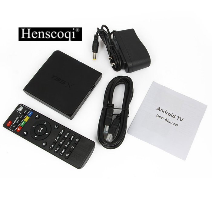 [Henscoqi Hi Box 4K] H1 TV Box Amlogic S905X Android 6.0 Marshmallow TV Box 1G/8G Smart Set Top Box Streaming... N18