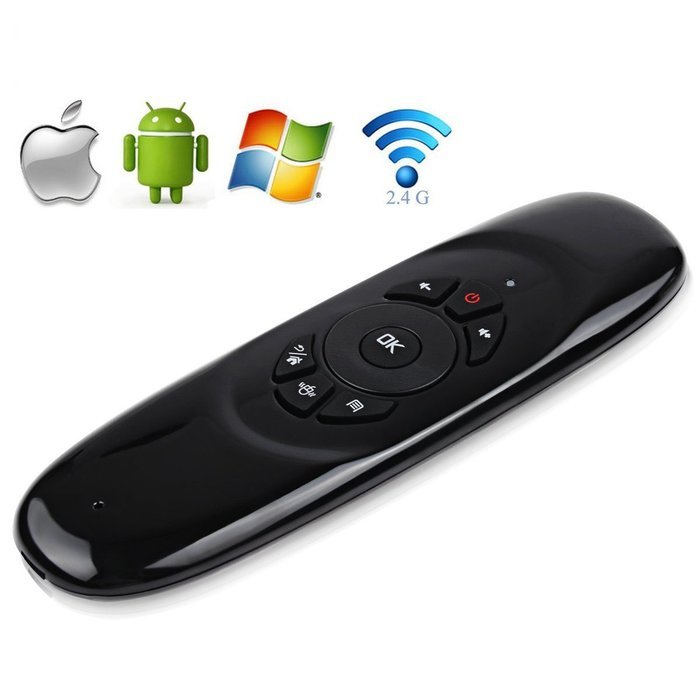 ProChosen C120 2.4 G Mini Wireless Fly Air Mouse with Qwerty Keyboard Gyroscope Remote Control for Kodi Android...