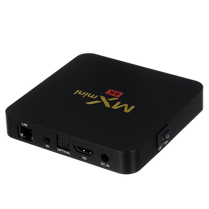WELLWIN MX MINI TV BOX Amlogic S905 1g/8g Android 5.1 KODI 16.0 Full Loaded with Bluetooth HDMI WIFI 4K (Black ) N2