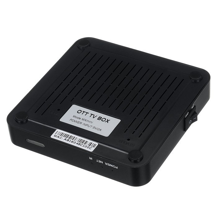 WELLWIN MX MINI TV BOX Amlogic S905 1g/8g Android 5.1 KODI 16.0 Full Loaded with Bluetooth HDMI WIFI 4K (Black ) N4