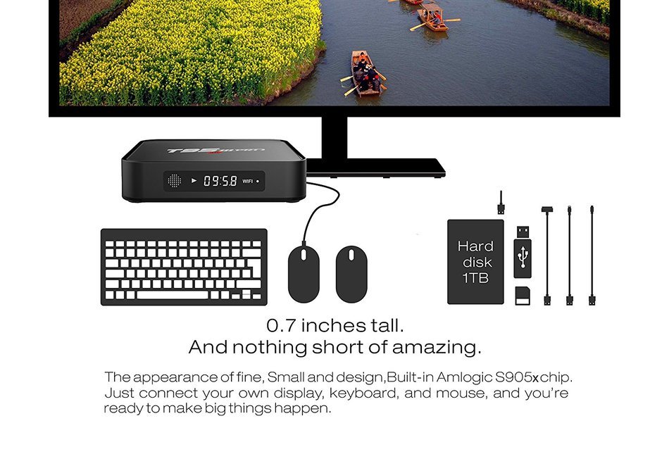 Greatever 2016 Newest KIII Amlogic S905 Android 5.1 TV Box Quad-Core 2G/16G K3 PC 2.4/5G Dual WiFi XBMC UHD 4K... N17