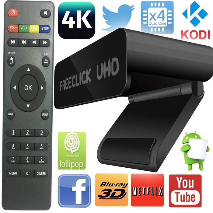 Newest HD 4K Mini Android Tv Box With Wireless Wi Fi Quad Core 60fps KODI XBMC RK3229 1GB/8GB Android 5.1 Kodi...