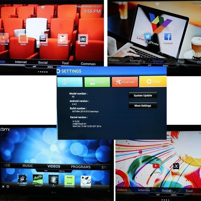 Sourcingbay Xsbox S805 - Dual core Android 4.4 Smart Tv Box XBMC Media player 1080p Wi-fi Network 14.0H.265 Black... N6