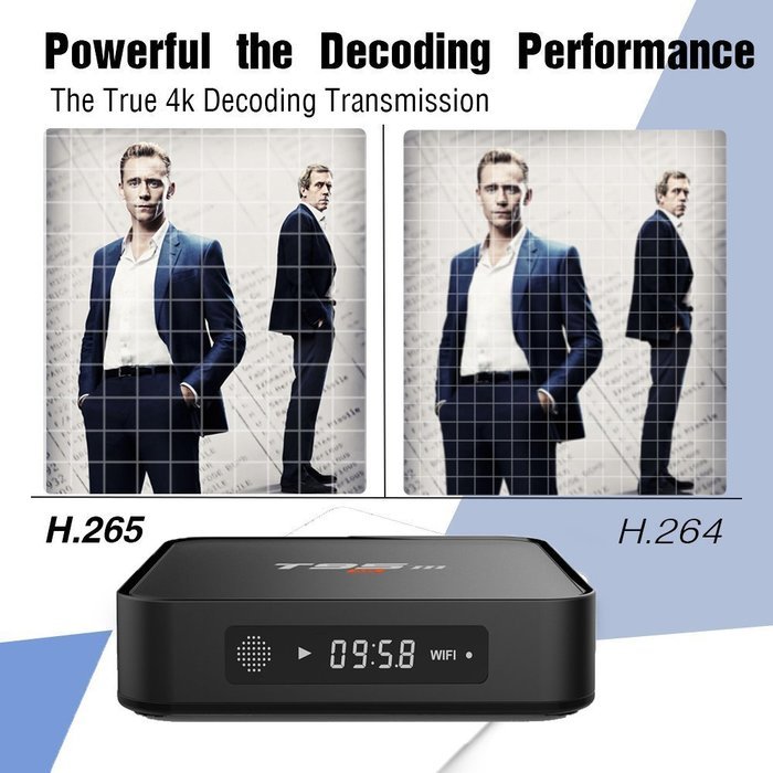 Henscoqi T95M Android TV Box Amlogic S905X KODI Pre-installed Quad Core CPU 4K HD 6.0 Marshmallow WiFi 3G 1080P... N12