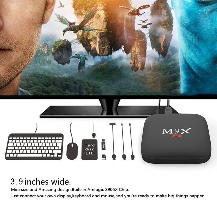 Kekilo M9X M1 Pro Kodi 16.1 Pre-installed Android 6.0 Marshmallow Amlogic S905X Quad Core TV Box 1GB 8GB 4K HD... N5