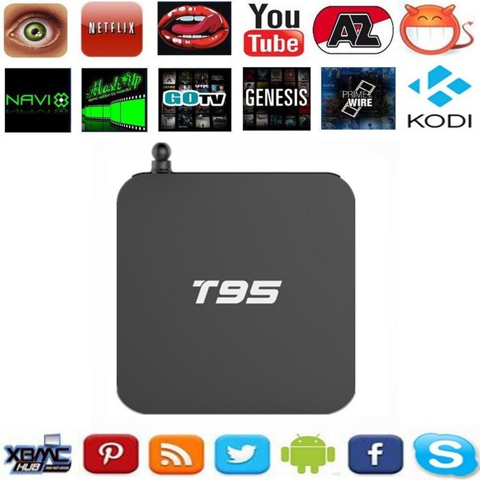 Kekilo M9X M1 Pro Kodi 16.1 Pre-installed Android 6.0 Marshmallow Amlogic S905X Quad Core TV Box 1GB 8GB 4K HD... N23