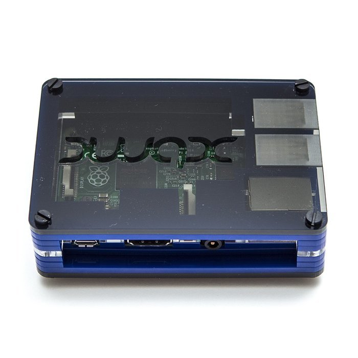 Raspberry Pi 3 Based - Extreme Xbmc Kodi Media Center - Blue Case - Bundle with Wireless Keyboard/Touchpad N3