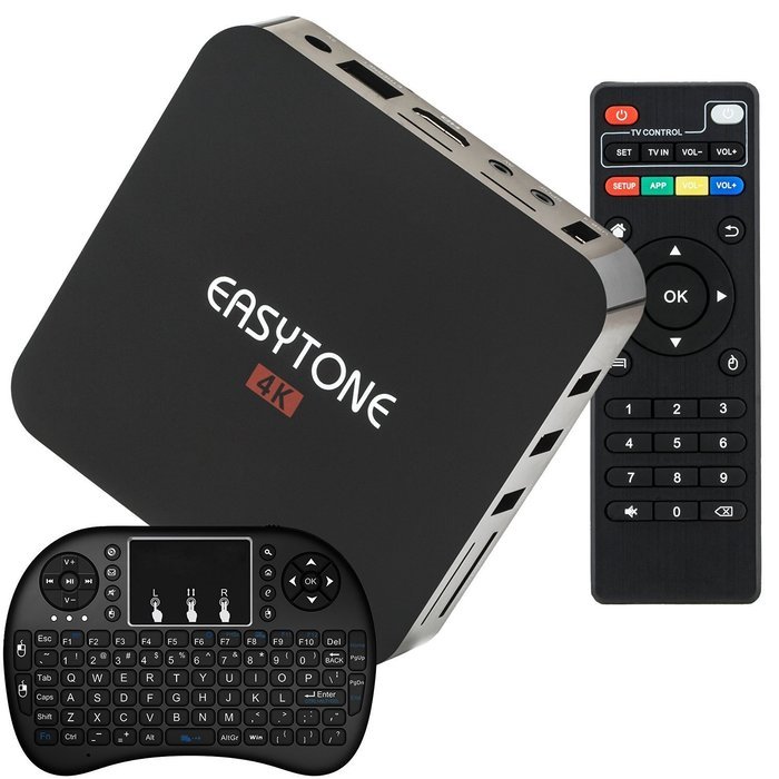 Easytone 4K Ultra HD Android 5.1 Lollipop Amlogic S905 OTT TV Box Quad-Core Google Netflix Streaming Media Player...