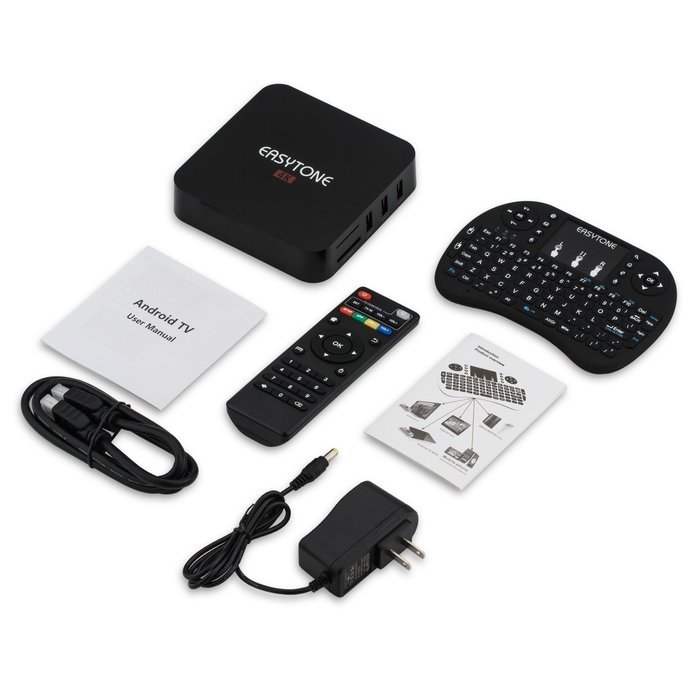 Easytone 4K Ultra HD Android 5.1 Lollipop Amlogic S905 OTT TV Box Quad-Core Google Netflix Streaming Media Player... N6