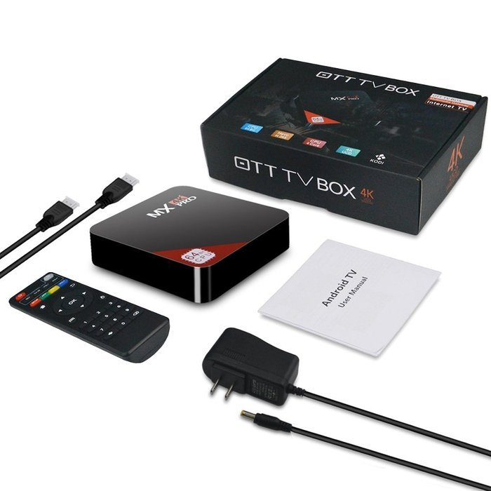 Fxexblin MX Pro Android 5.1 TV Box Amlogic S905X Quad Core 4K 3D Kodi 1G/8G WiFi HDMI Smart Media Player N6