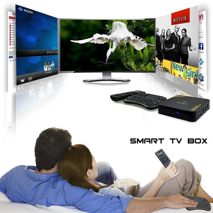 Smart TV BOX, Android 5.1 Mostfeel Quad Core CPU Amlogic S905 1GB/8GB 4K Ultra HD HDMI Streaming Media Player... N6