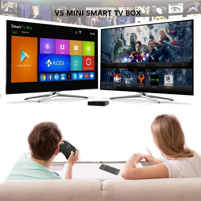 Smart TV BOX, Android 5.1 Mostfeel Quad Core CPU Amlogic S905 1GB/8GB 4K Ultra HD HDMI Streaming Media Player... N13