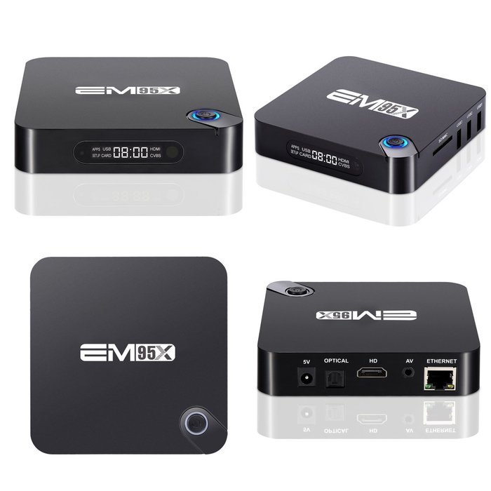 [Updated version EM95X]HONGYU Android 6.0 TV BOX HD KODI 16.0 Fully Loaded XBMC Amlogic S905X Quad Core 64bit... N3