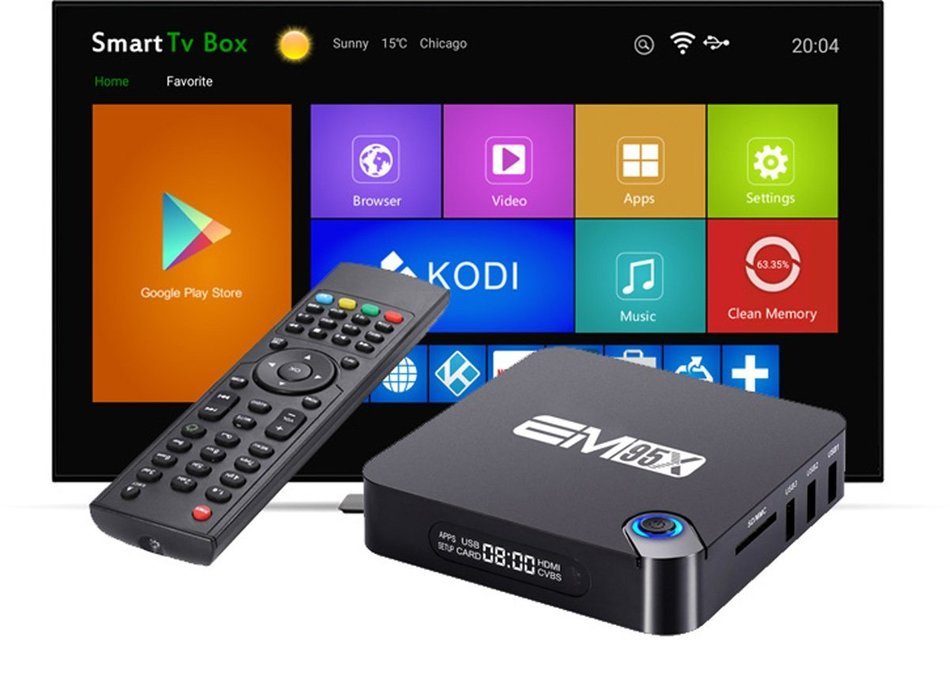 [Updated version EM95X]HONGYU Android 6.0 TV BOX HD KODI 16.0 Fully Loaded XBMC Amlogic S905X Quad Core 64bit... N9