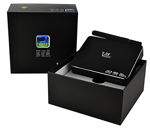 2016 Tv Box Amlogic S812 2G/16G Quad Core Android 1080P HD Bluteeth 4.0 Streaming Media Player with Antenna N3