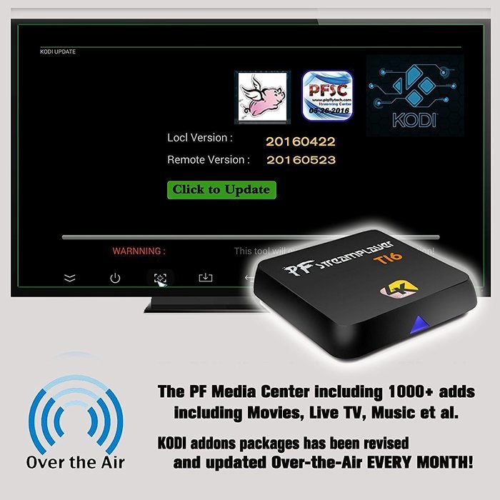 [2016 New Model] Pigflytech Ti6 Quad Core 2GB/16GB/4K/S812/802AC Android TV Box & Game Palyer with Kodi 16.1 Fully... N5
