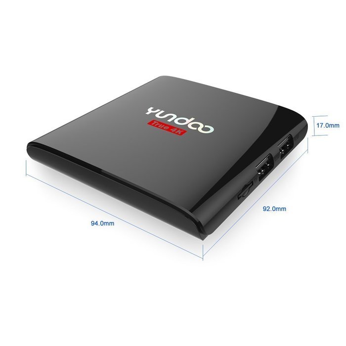 YUNDOO Y6 2G/32G TV Box Android 6.0 4K Smart OTT Box AML S905X Quad Core KODI 16.1 Fully Loaded Miracast Streaming... N4